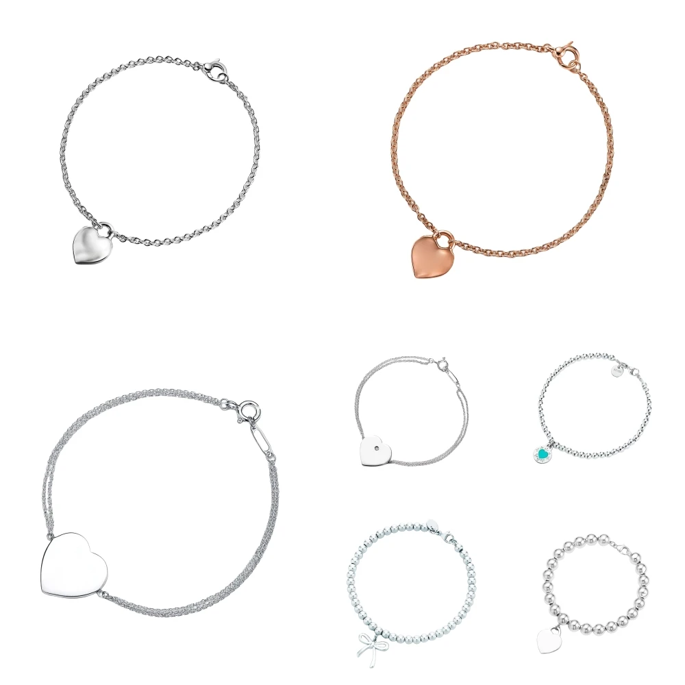 

High Quality 925 Silver Bracelet For Women Girls Hypoallergenic Anti-tarnish Ideal Holiday Gift For Her Present