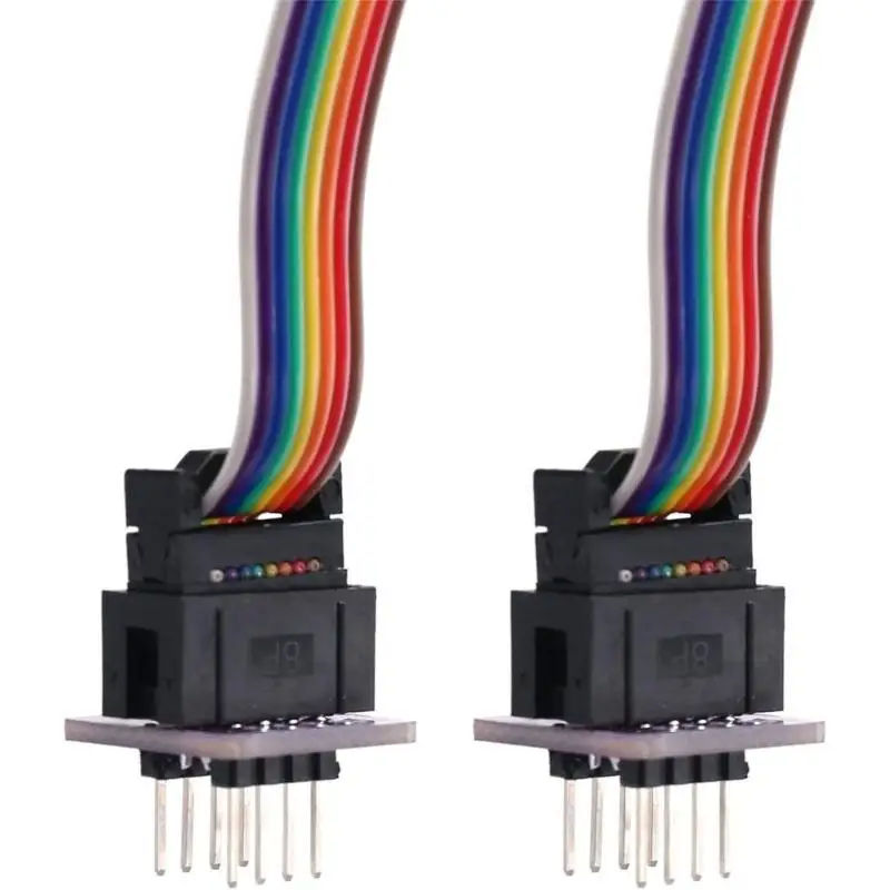 652F SOP8 Test Clip Probe Line 1.27mm Programming on USB Programmer RT809F CH341A for 93CXX/25CXX/24CXX Circuit