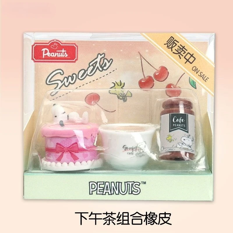 Cute Snoopy Eraser Anime Action Figure CartoonToy Creative Stationery Anime Decoration Product Children Birthday Christmas Gifts