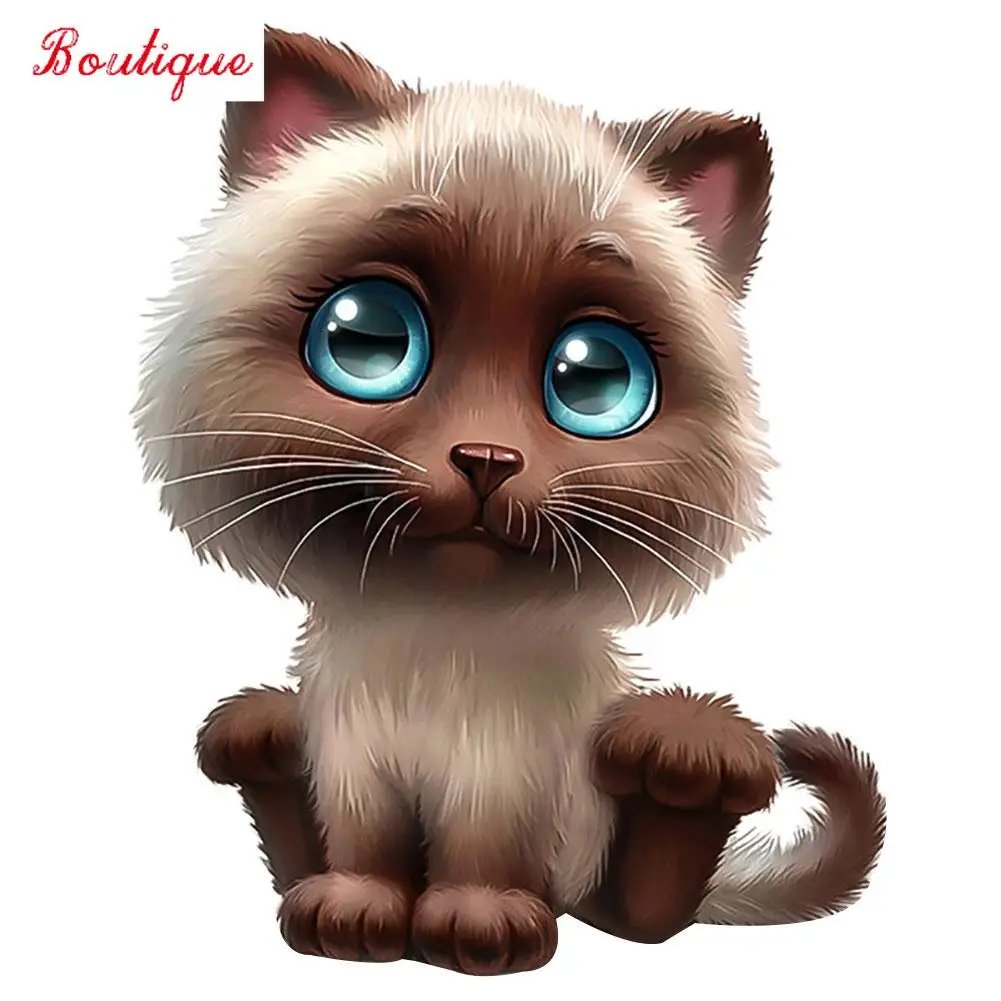 

Красочный мультяшный кот. Автомобильные наклейки с большими глазами. Украшение для стен холодильника. Забавные полиэтиленовые наклейки