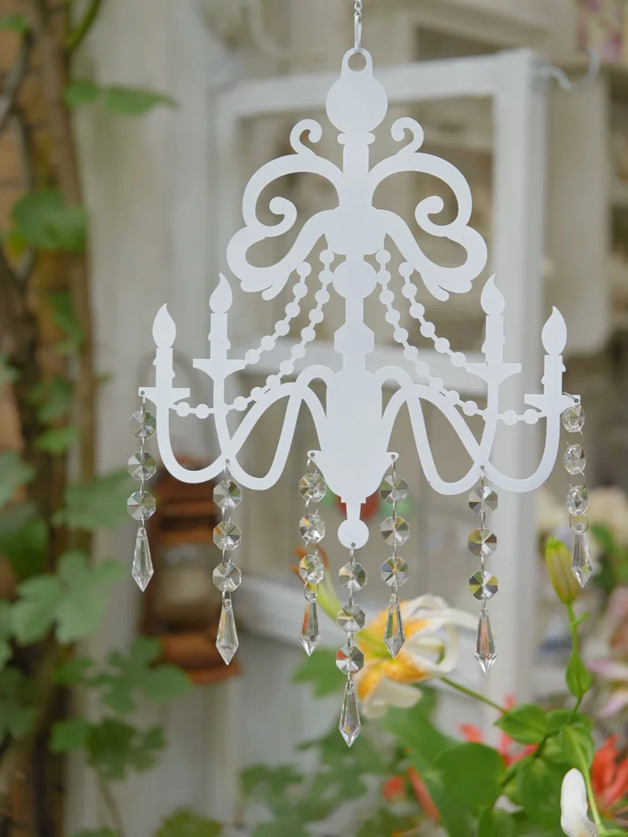 

Декоративная настенная табличка-держатель для винтажного железного абажура в деревенском стиле, цепь, украшение для сада и двора, европейский стиль, кованое железо, для интерьера.