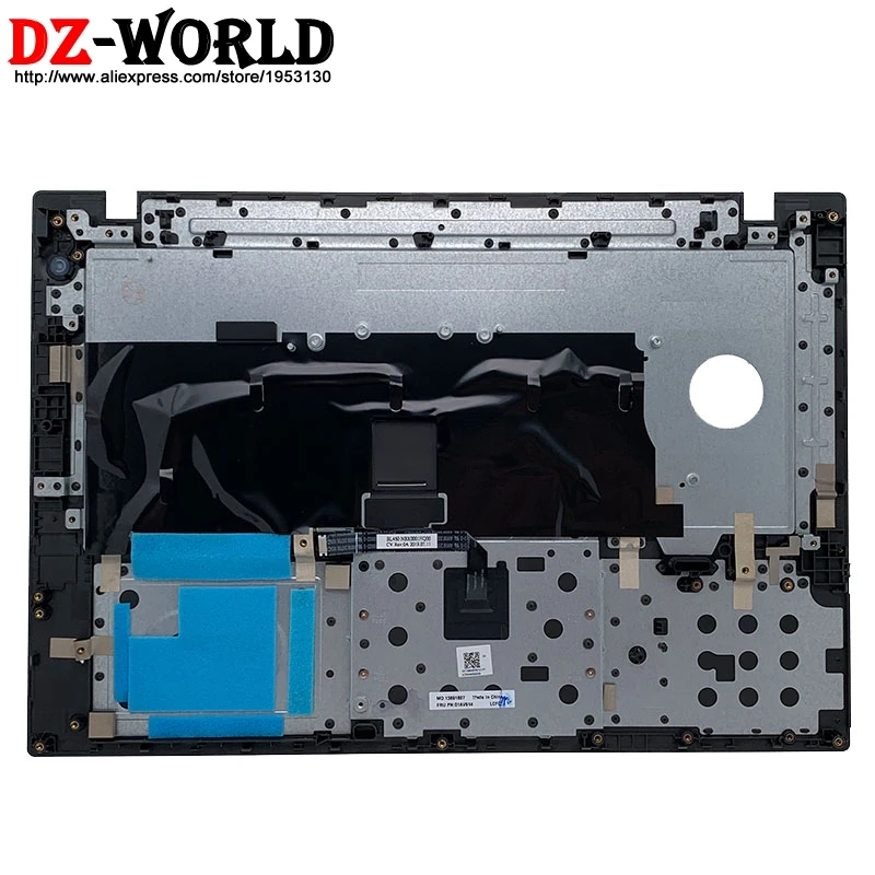 새로운 오리지널 대문자 Palmrest 키보드 베젤 커버 지문 구멍 Lenovo Thinkpad L460 L470 노트북