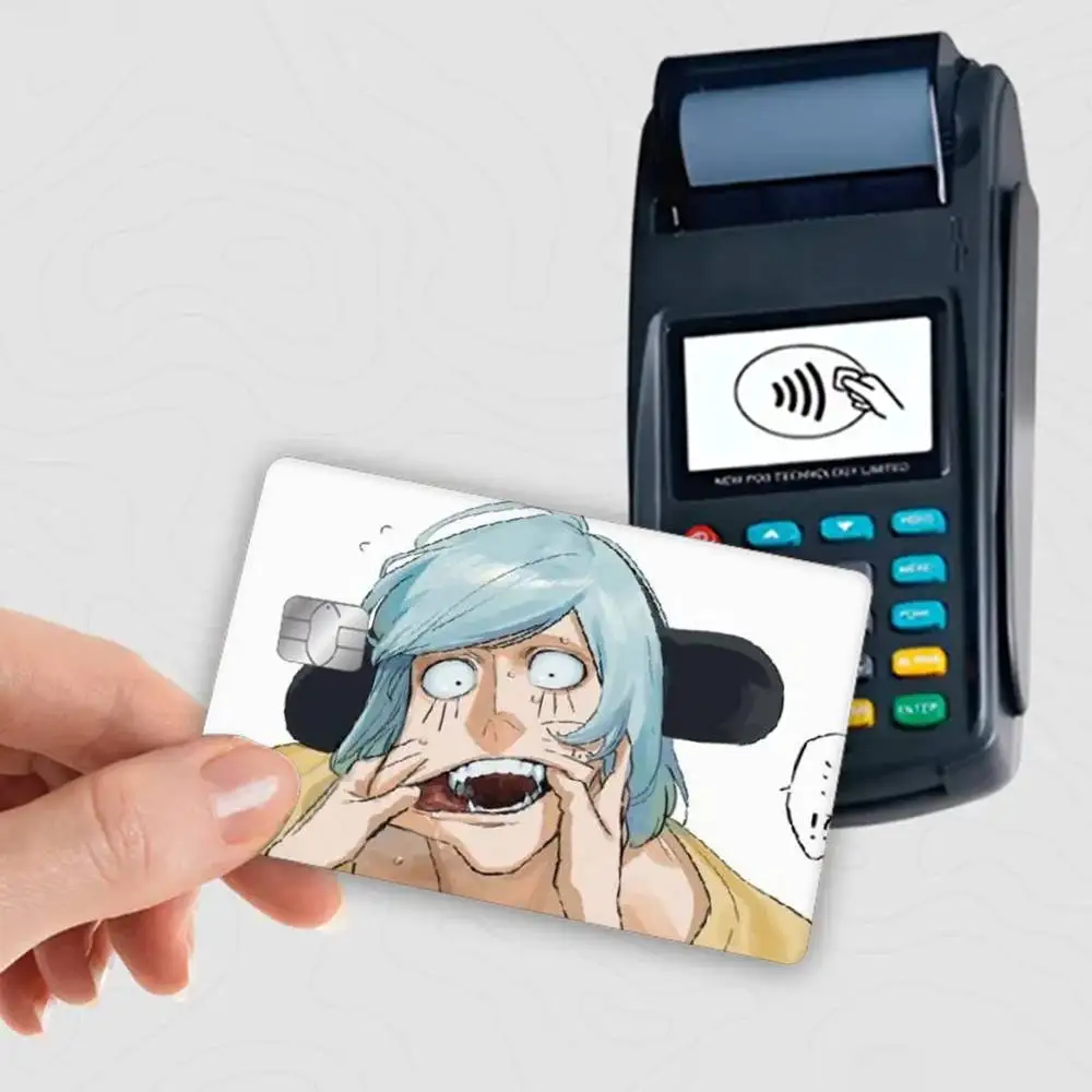 Nyon Nyen Ranfren Neon  Waterproof Film Skin Cover Credit Card Stickers Debit Front Bank Bus Pass