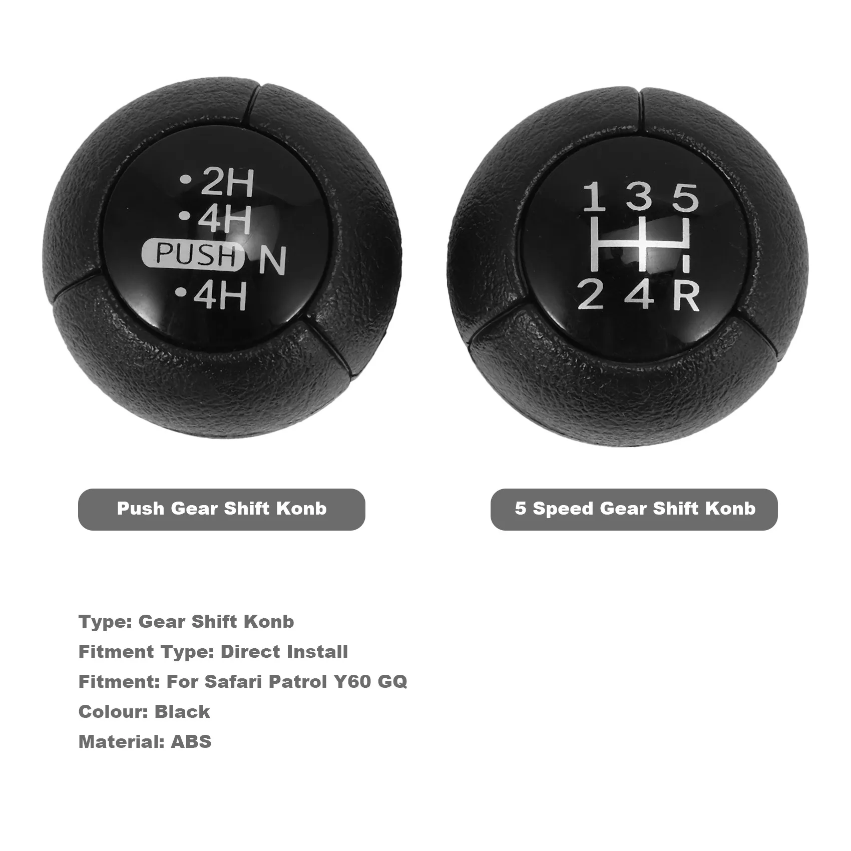 AC76-Manual Car Gear Shift Knob Gaiter Shifter Knob For Nissan Safari Patrol Y60 GQ
