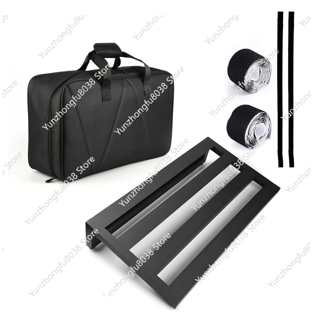 

Guitar Effect Pedal Board Aluminum Alloy Pedalboard 19.7×11 Inch & Carrying Bag Guitar Accessories for Guitar Pedal Large Size