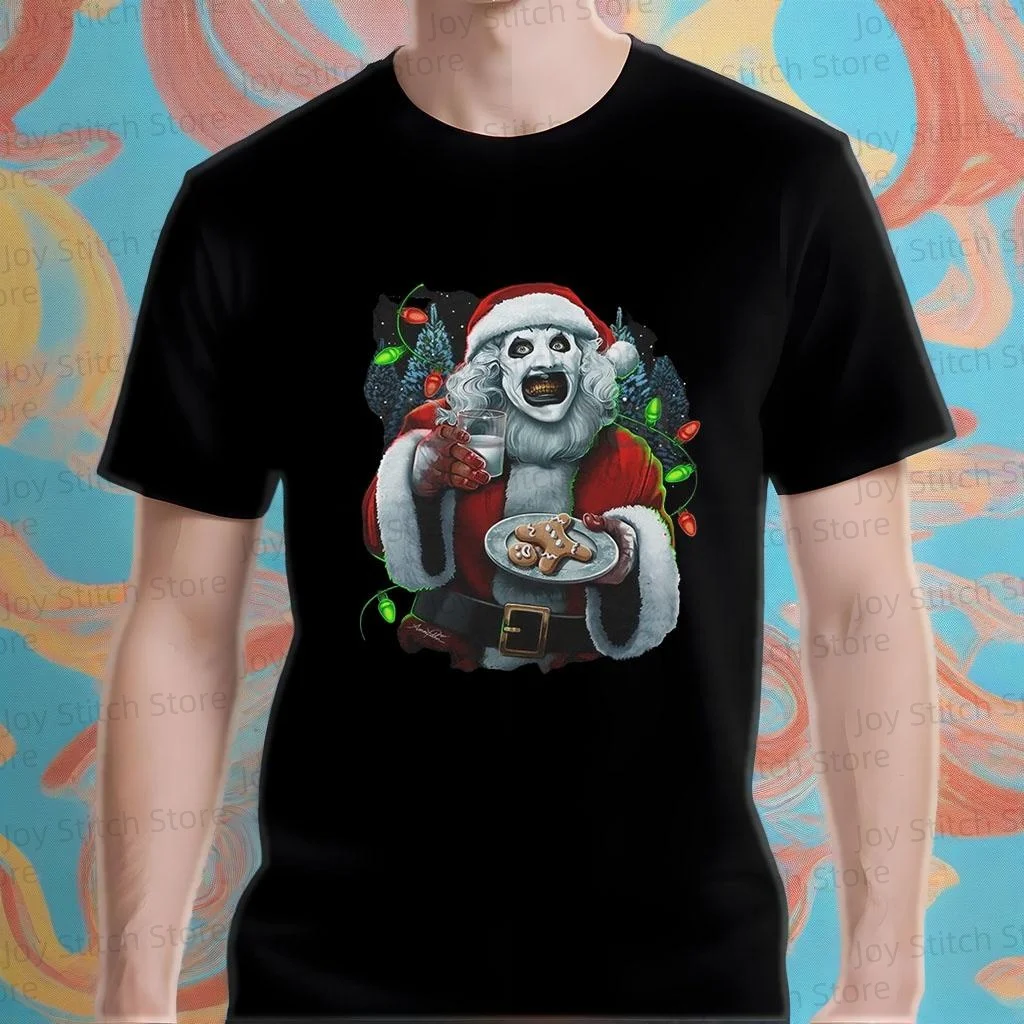 

Футболка ужасов Terrifier 3 Art the Clown для мужчин и женщин, готическая рождественская футболка с рисунком, хлопковая футболка с коротким рукавом на Хэллоуин