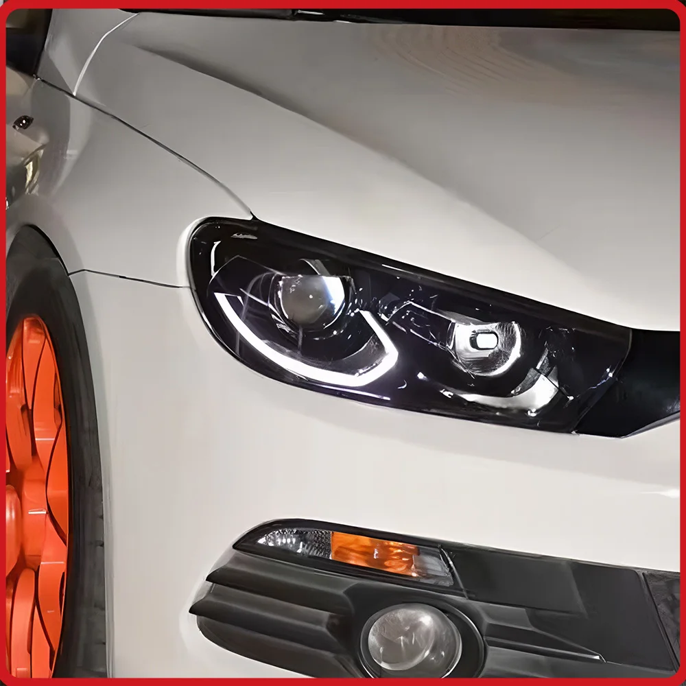 

Car Front Lamps For VW Scirocco 2009-2015 Headlights Assembly Upgrade LED Streamer Turn Light Lens Car Tools Accessories