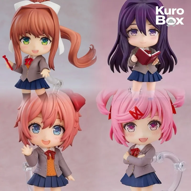

Doki Doki Literature Club Monika Figure, 1817# Q Version Anime Action Figure, Collectible Model Toy for Fans, 10cm Height