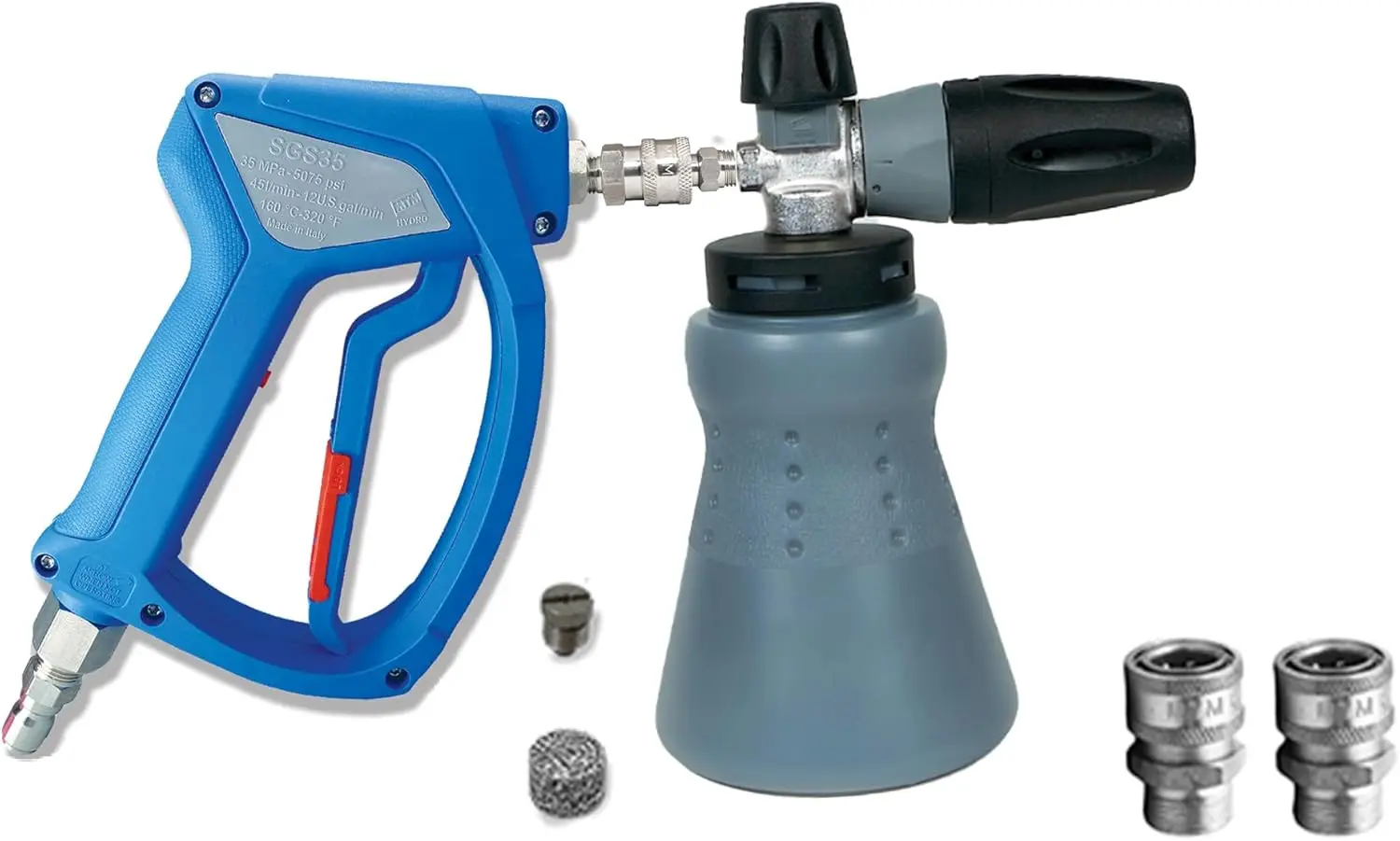 

Hydro Ultimate PF22.2 Foam Cannon Gun Kit for Pressure Washer, High Pressure Foam Power Washer Attachment, Foam Lance for Auto D