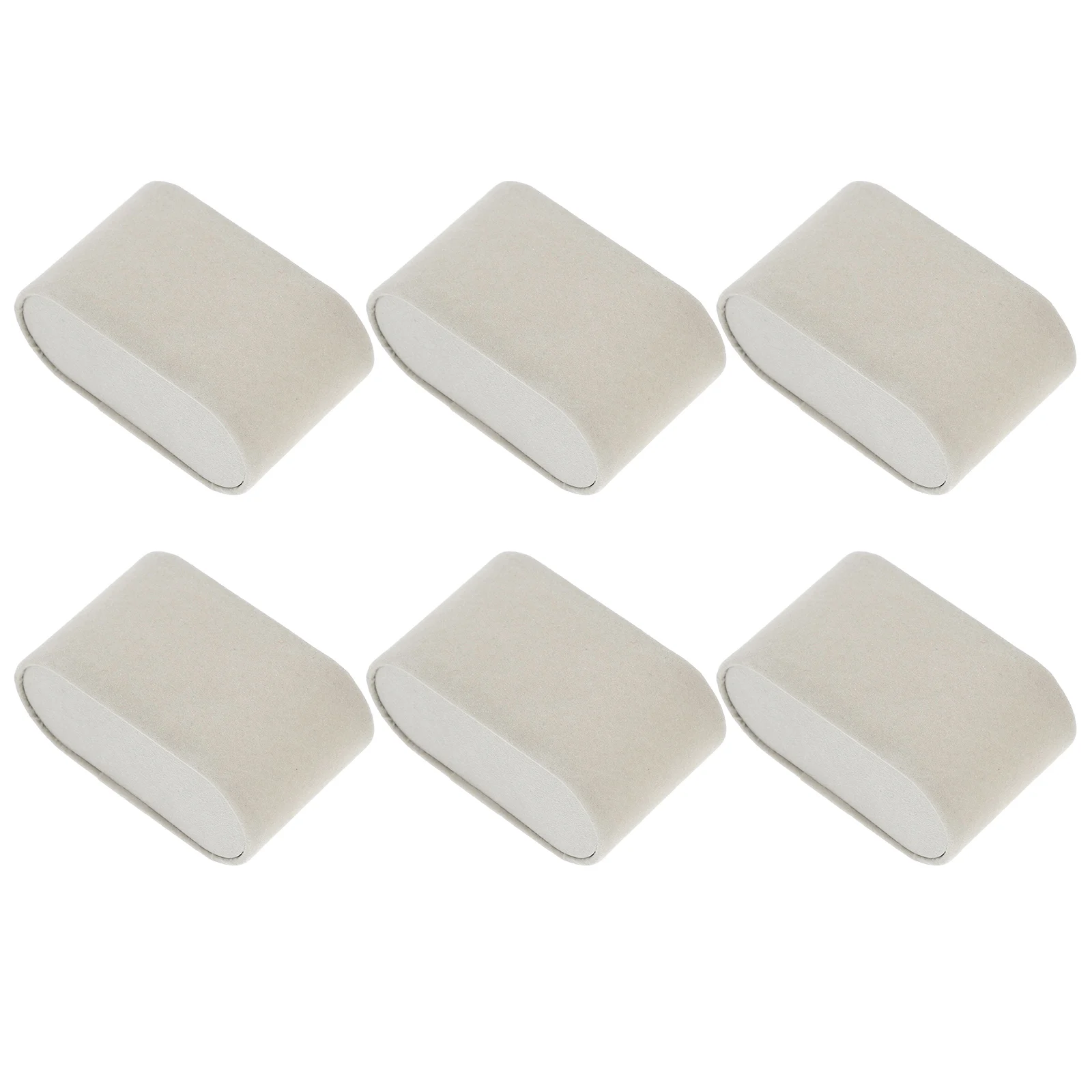 

6 Pcs Watch Display Pillow Grey Scientific Size Jewelry Bracelet Inserts Safe Practical Chain Bangle Display Pillows