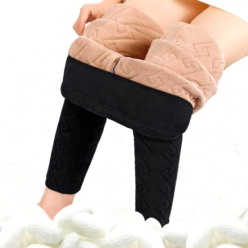 

Winter Leggings Women's Thicken Cotton Padded Thermal Underwear Bottoms Tights Women Leggings Warm Pants Hight Waist Stretchy