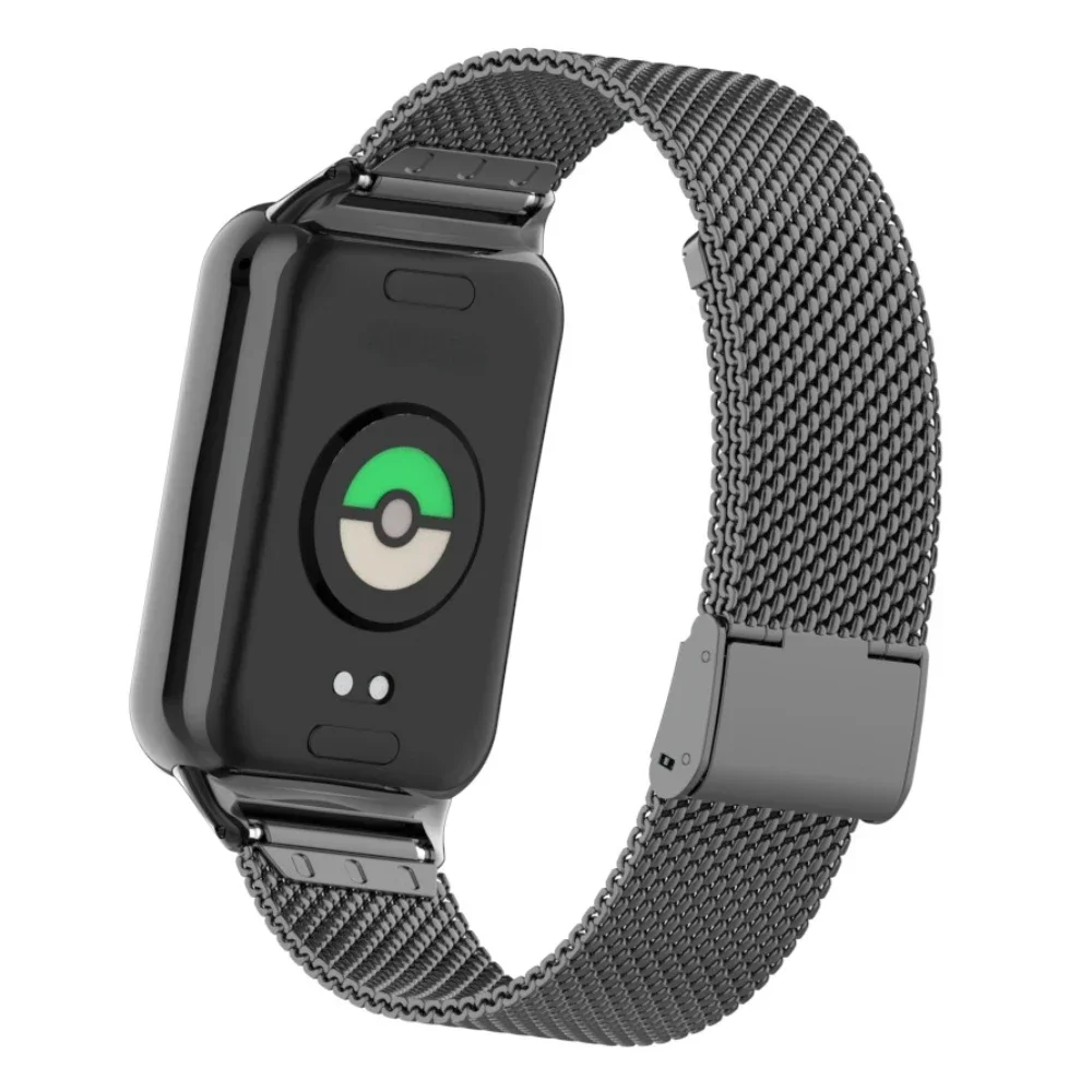 حزام شبكي ميلانيزي لساعة Xiaomi Mi Band 9 Pro 8 Pro سوار معدني لساعة Redmi 4 5 لأشرطة Mi Band 8 9 Pro المقاومة للصدأ