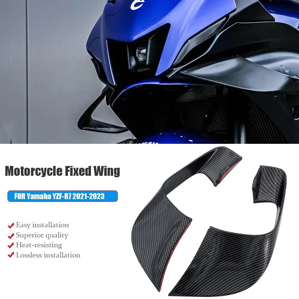 NEW R7 fairing fixed wing,Motorcycle accessories,R7 Winglet spoiler,For Yamaha YZF-R7 YZFR7 2021 2022 2023,air guide aileron