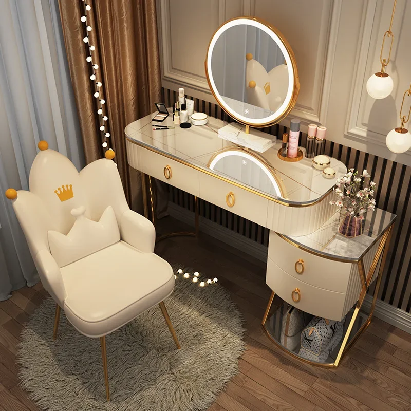 

Nordic Dressers Bedroom Furniture Modern Minimalist Fashion Creativity Dressing Table Multifunctional Advanced Storage Cabinet
