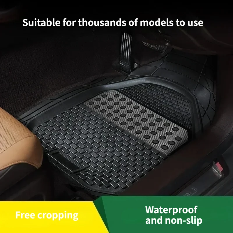 Tapetes automotivos universais, à prova d'água, para vw volkswagen t cross fox virtus saveiro cross g5 5u voyage, couro