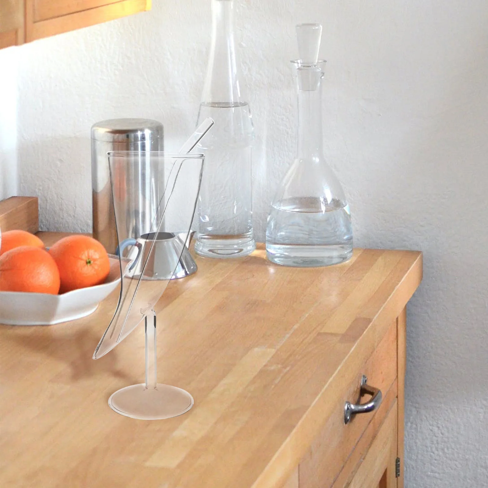 

Creative Moon Shaped Glass Cup for Cold Hot Drinks Cocktail Whiskey Red White Wine Beer Juice Milk Coffee Transparent Beverage