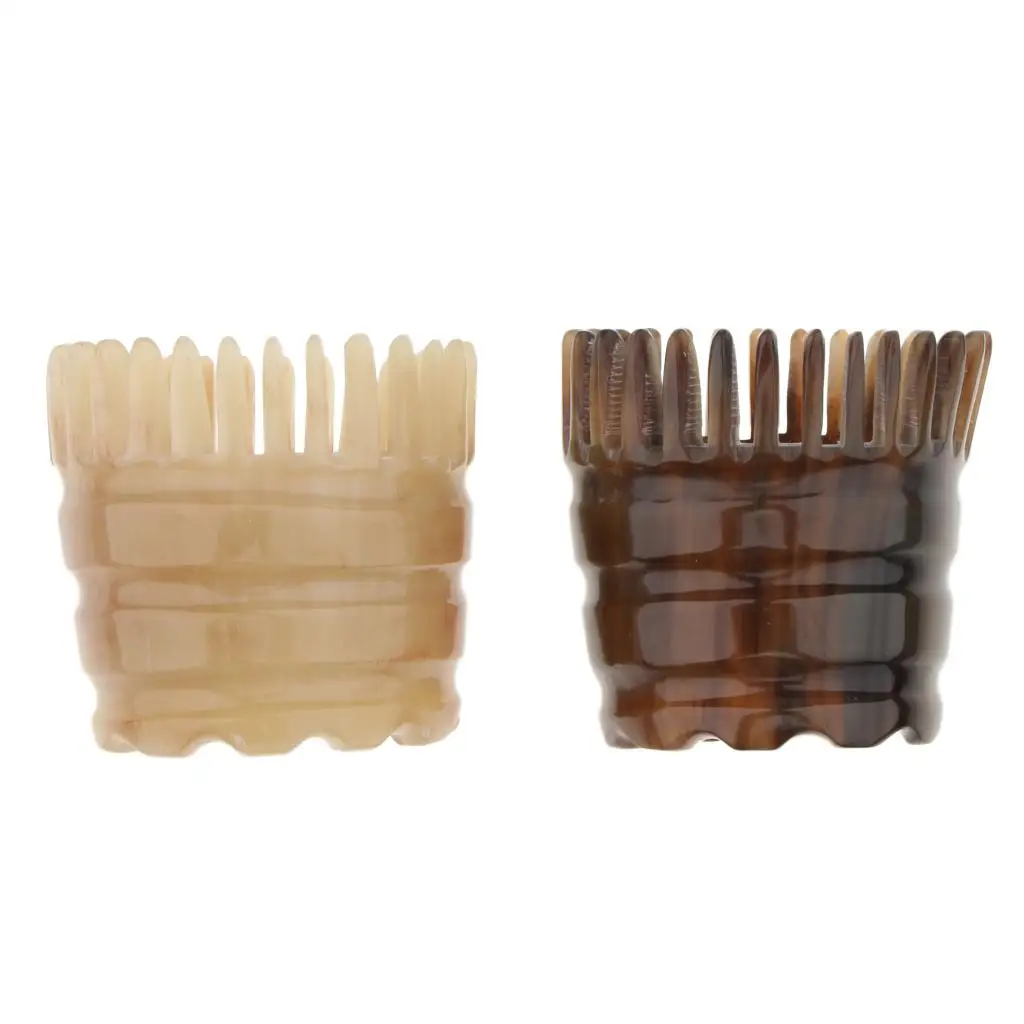 

Hair Massager Brush Comb Natural Yak Horn Scalp Massage Brush Unisex Hair Wash Shampoo Brush for Home Salon Use
