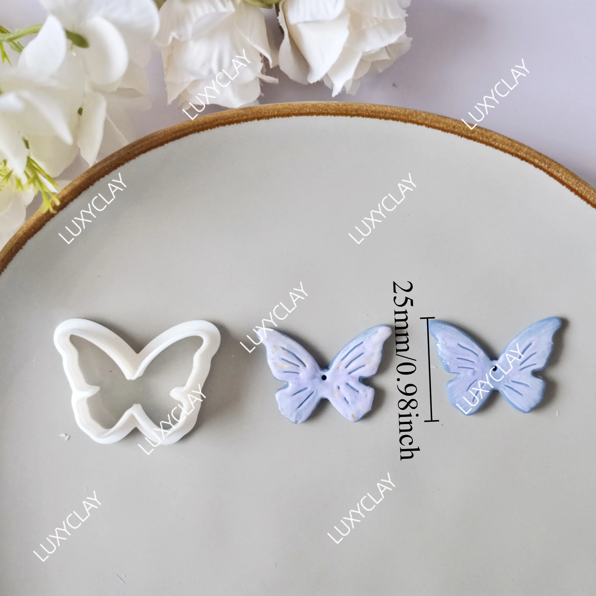 Abstract Butterfly Shape Polymer Clay Earring Cutter, Elegant Butterfly Clay Cutter Molds for Pendant & Necklace Making