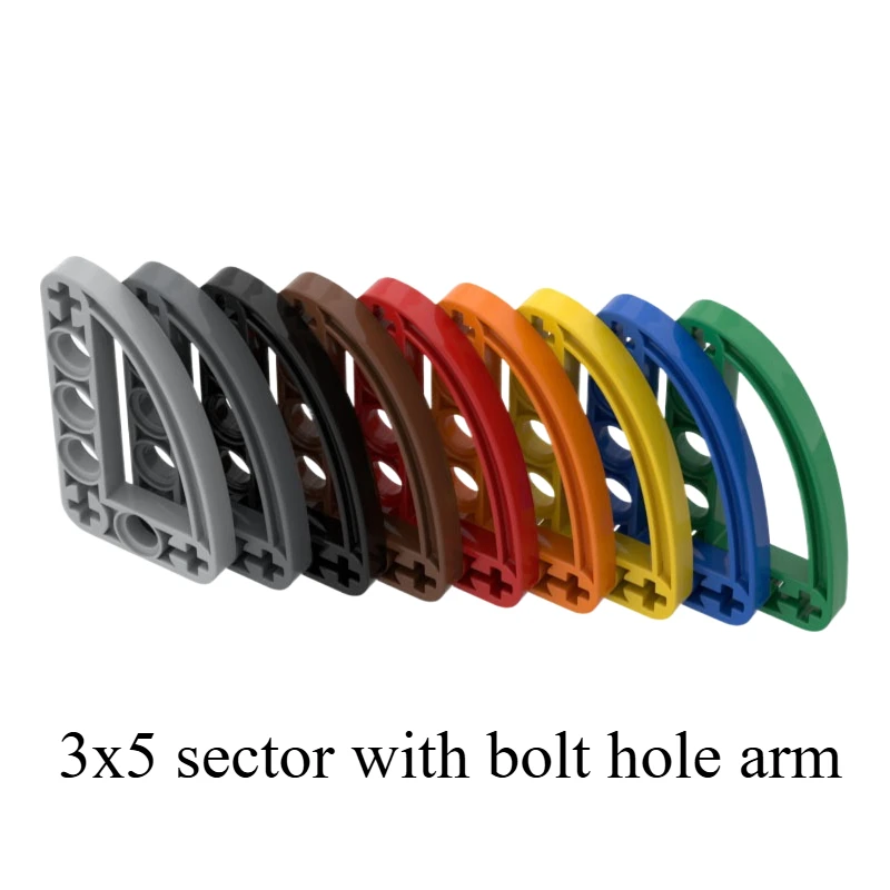 

3x5 sector with bolt hole arm MOC 32250 small particle building block parts technology accessories Compatible legoeds Kid Toy