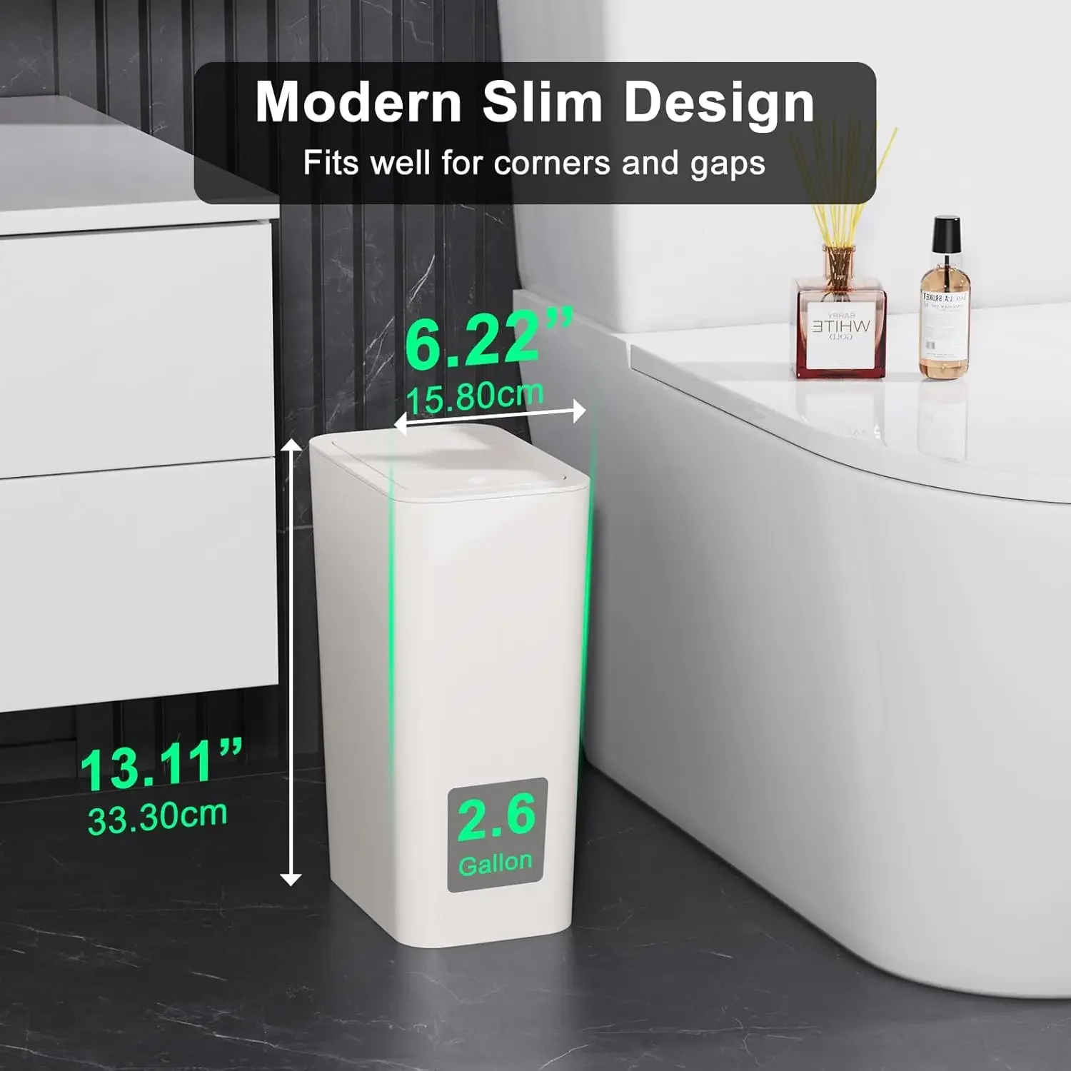 

Экологичные мусорные баки премиум-класса объемом 10 л с выдвижной крышкой. Идеально подходит для ванных комнат, кухонь и т. д. Максимальная покупка: две.