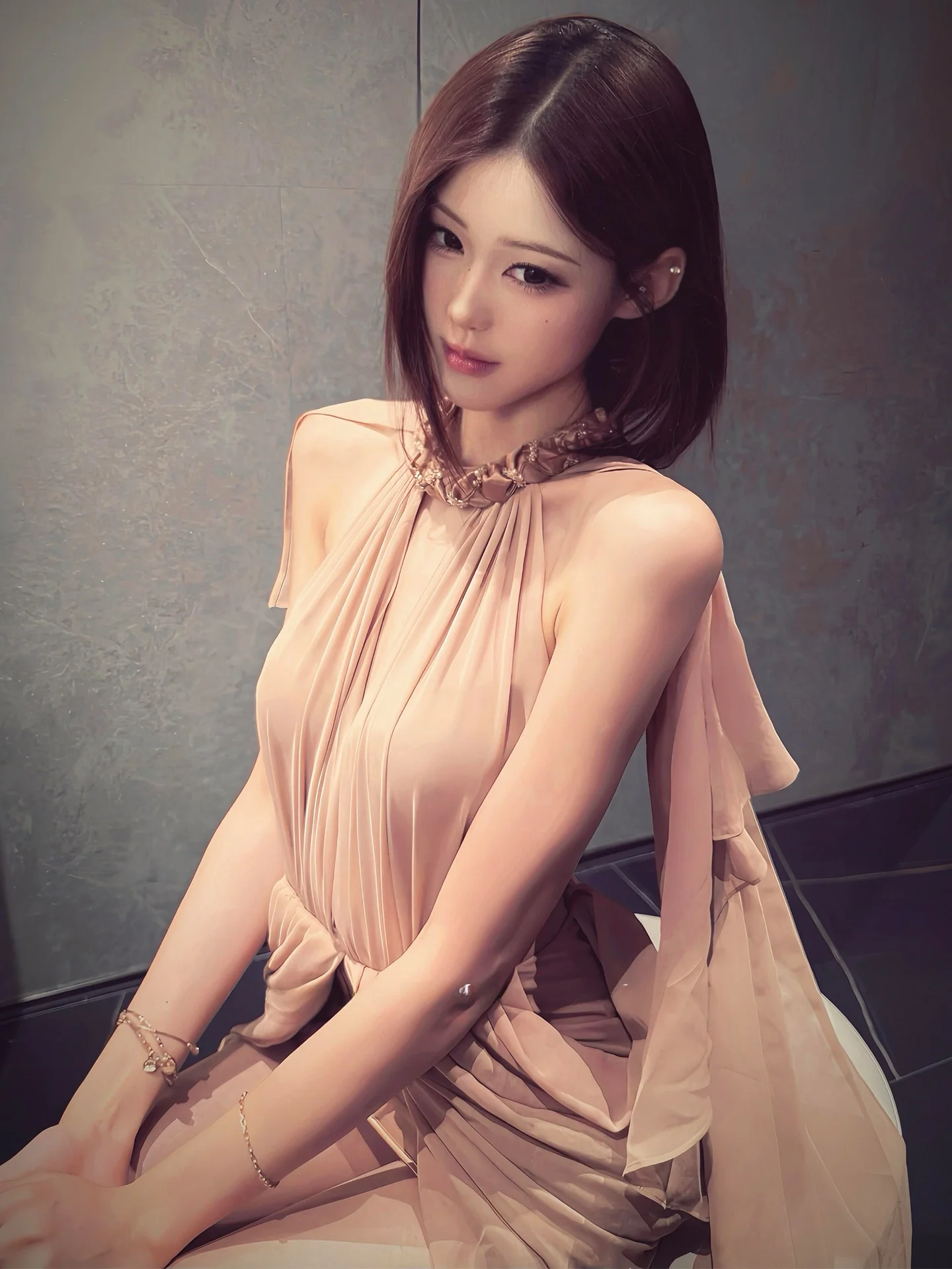 

Сексуальное платье Neline Heavy Embellied Birthday Par Dr Плиссированная юбка с высокой талией из полиэфирного волокна без стрейч, летняя трапециевидная юбка...