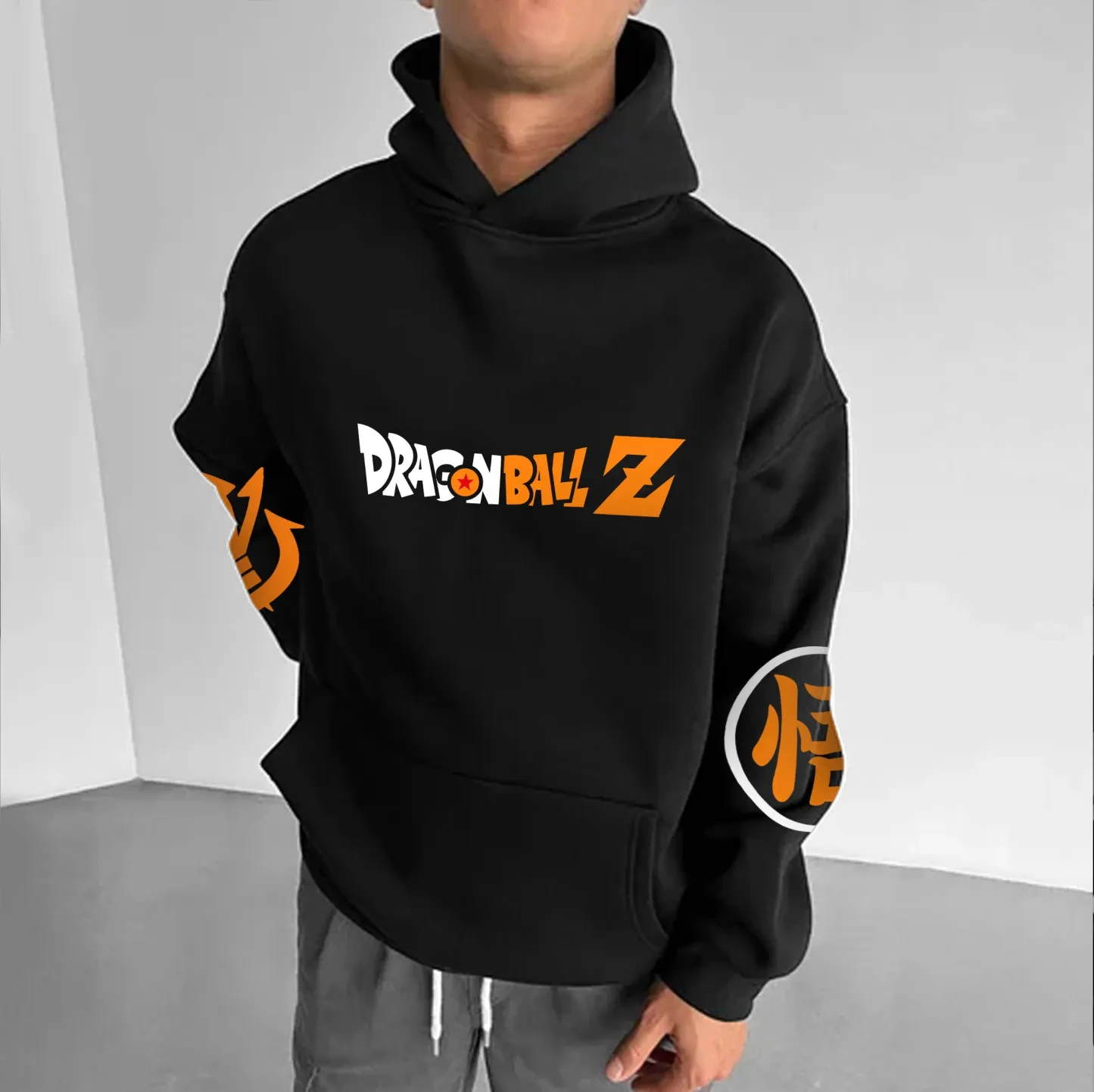 Anime Dragon Ball Harajuku Street 2025 nueva Sudadera con capucha hombres Otoño Invierno suéter con capucha de gran tamaño mujeres de manga larga Unisex Top