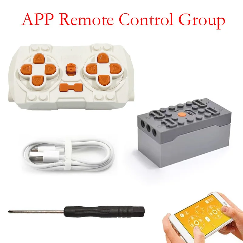 High-Tech Technischer Motor 2,4G Bluetooth APP Modul RC DIY Bausteine MOC PF Power Funktion Upgrade XL-M-Servo Motor DIY