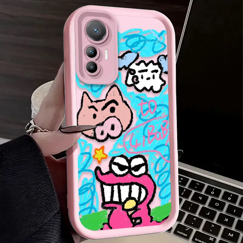 Crayon Shin-chan Cute Graffiti Case For Xiaomi Mi 17 Pro Max 15 Ultra 14 13 12 12X 12S 11 Lite 5G NE 15T 14T 13T 12T 11T Pro view 5