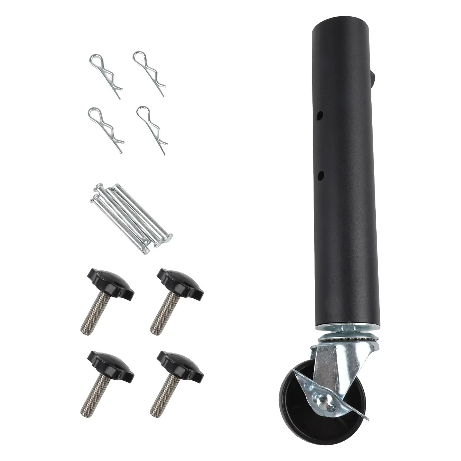 

Table Leg Extender Set with Caster Wheels Designed for Folding Tables with Rubber Feet for Enhanced Stability and Support