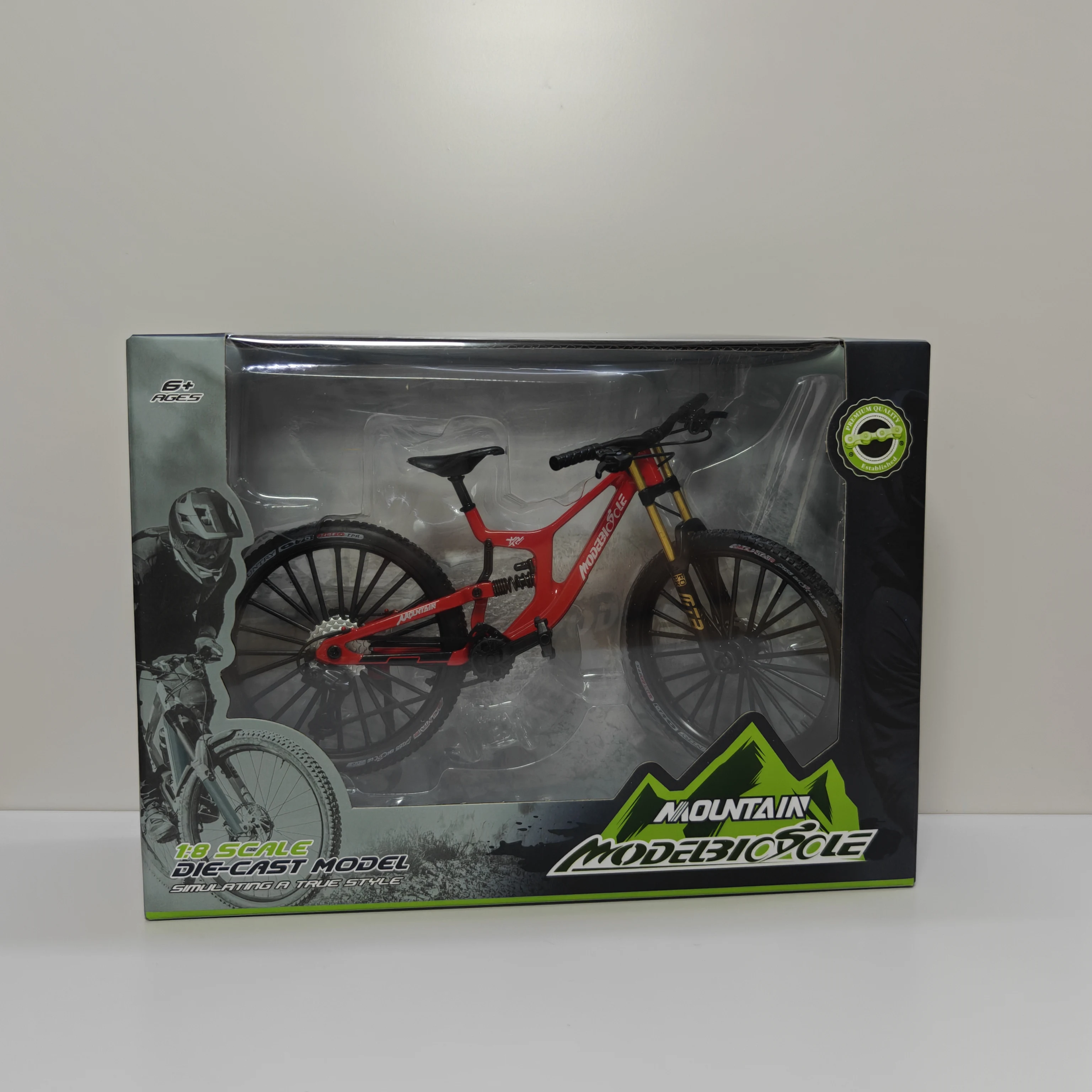 Neue 1:8 Modell Mini Legierung Fahrrad Diecast Metall Spielzeug Fahrräder Dämpfung Berg Finger Fahrrad Simulation Sammlung Spielzeug