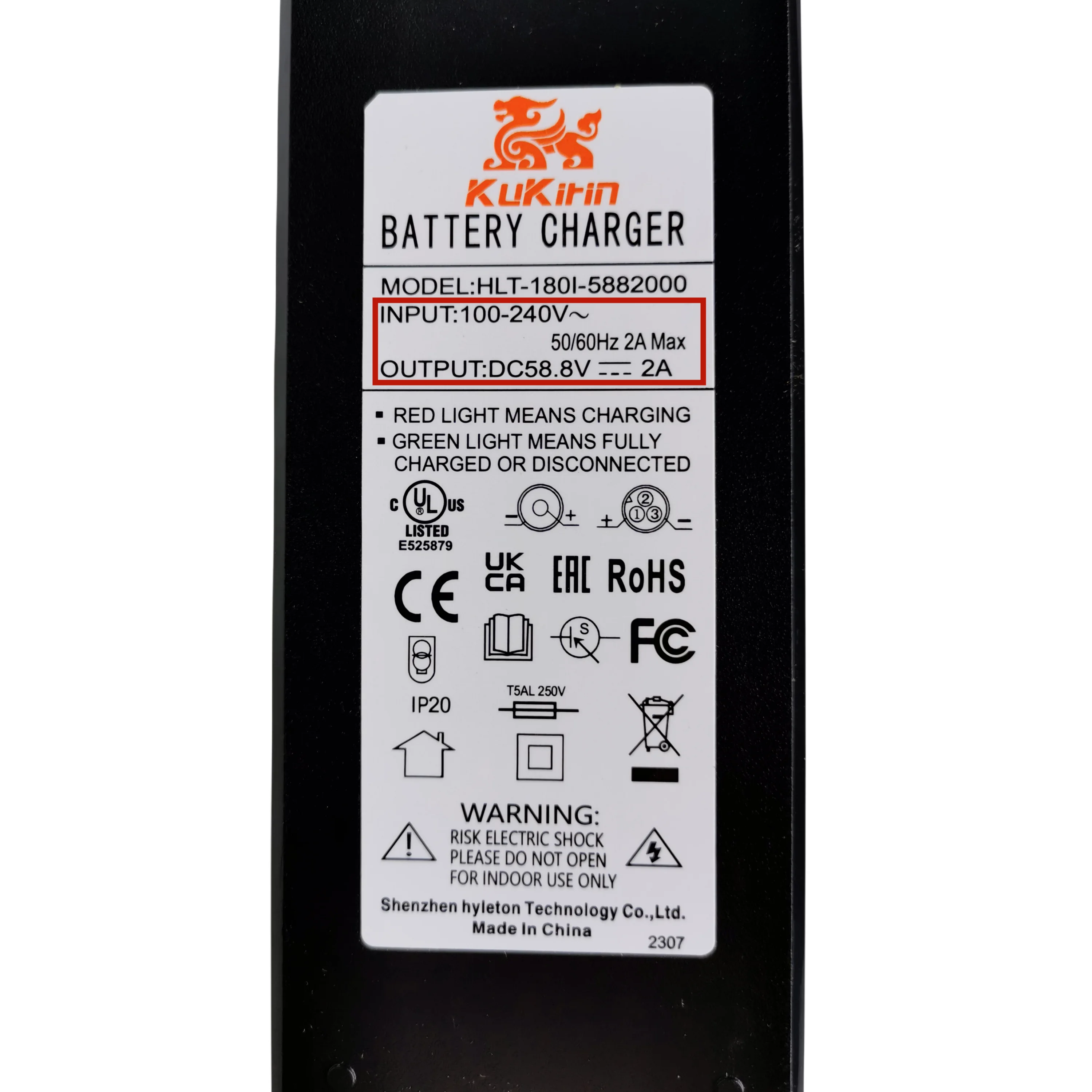 Original 58.8V 2.0A Lithium Charger For Kugoo Kukirin G3 Pro Electric Scooter Battery Charger Parts Replacement Accessories