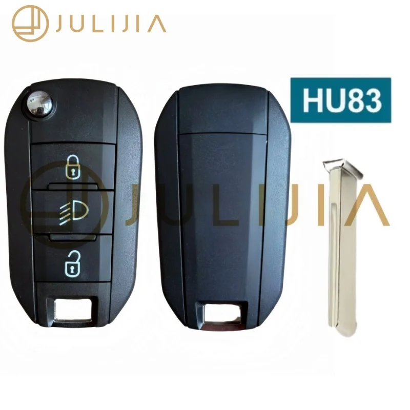 JULIJIA  ID46 PCF7941 Chip 433MHz Flip Car Remote Key For Peugeot 208 2008 301 308 508 5008 Citroen C2 C3 C4-Cactus C-Elysee view 2