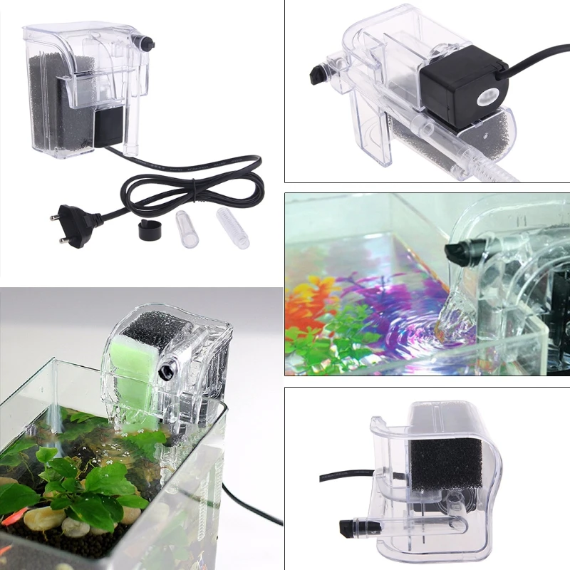 Aquarium ang On Filter Compact Waterfall Suspension anging Biochemical Filtration for Fish s 3W