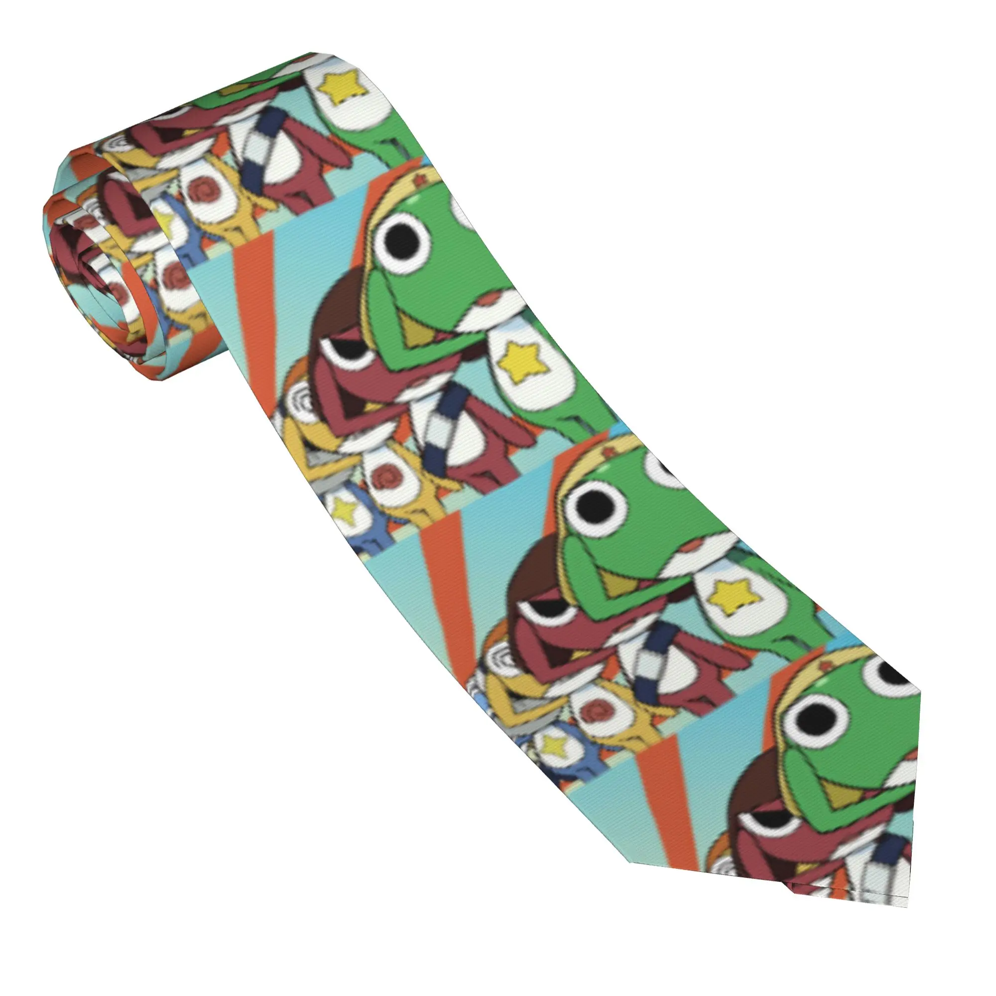 Keroros Giroro Tie  Custom DIY Neck Ties Novelty Casual Collar Tie Adult Daily Wear Party Necktie Accessories