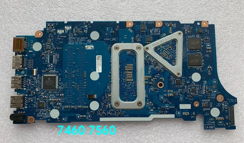 Suitable For Dell Inspiron 7460 7560 Motherboard BKD40 LA-D821P  09WC1G 9WC1G Mainboard 100% tested fully work
