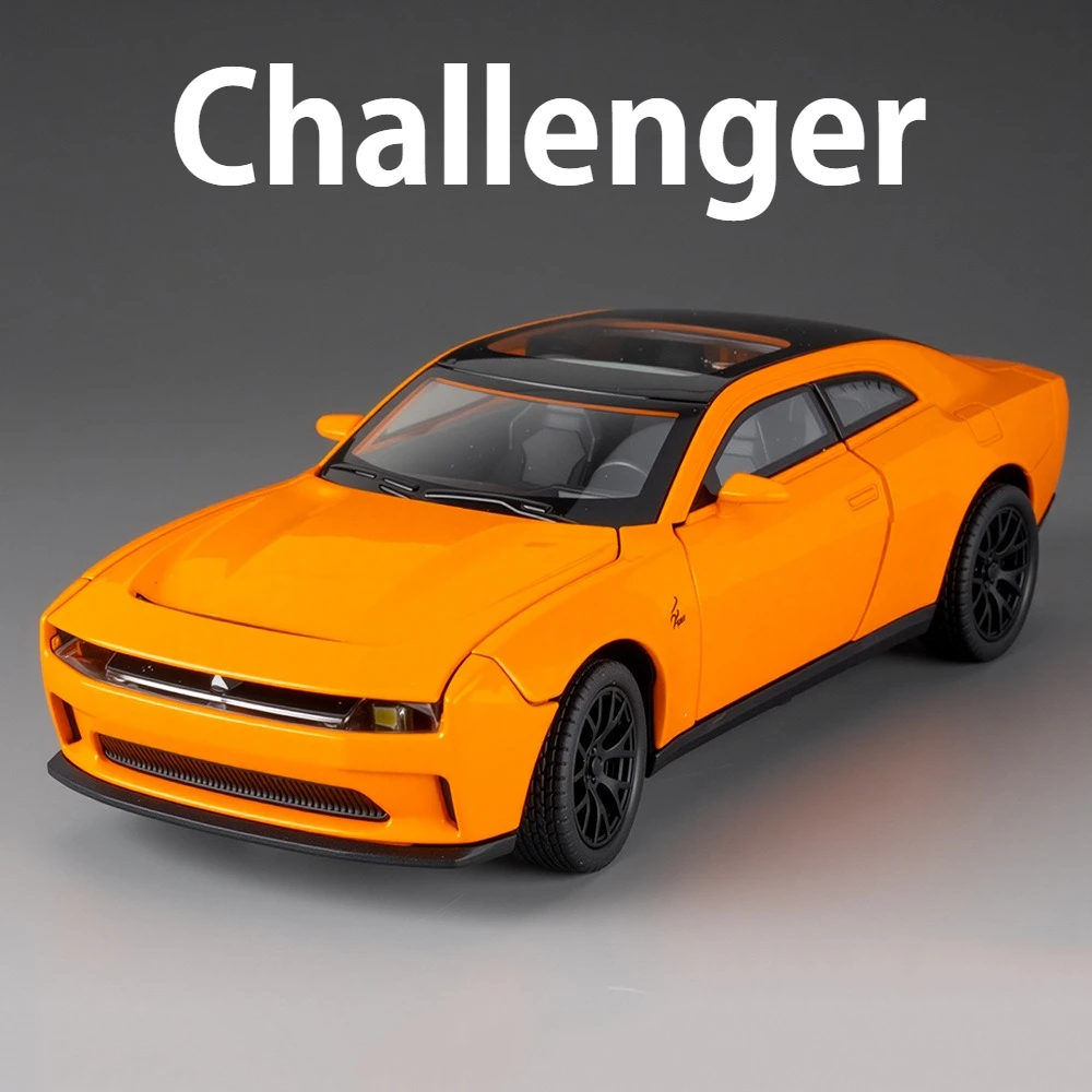 1:32 Challenger Hellcat modèle Miniature en alliage moulé sous pression voiture jouets portes ouvert son lumière retirer véhicules garçon cadeaux de noël