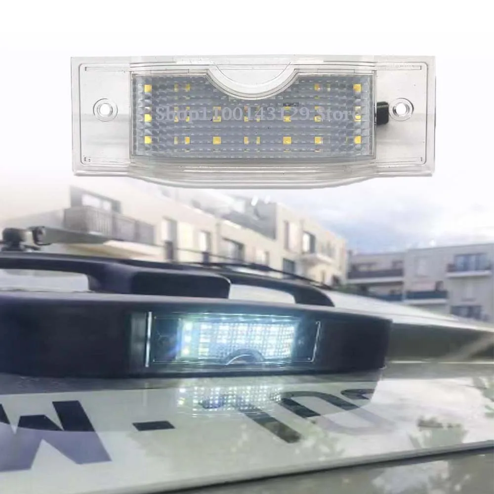1 or 2pc Led License Plate Light For 2001-2014 Renault Trafic II III Vauxhall Opel Vivaro A/B 16-21 Nissan Primastar NV300 Fiat