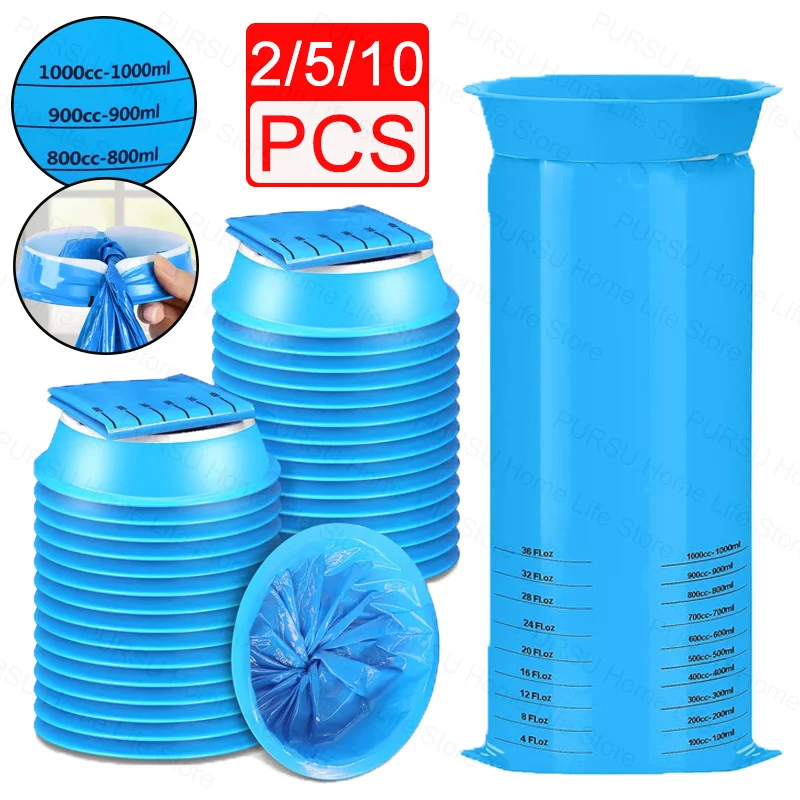 2/5/10 قطعة أكياس القيء المحمولة كيس البول المتاح السفر سيارة طائرة دوار الحركة الغثيان القيء حقيبة دروبشيبينغ