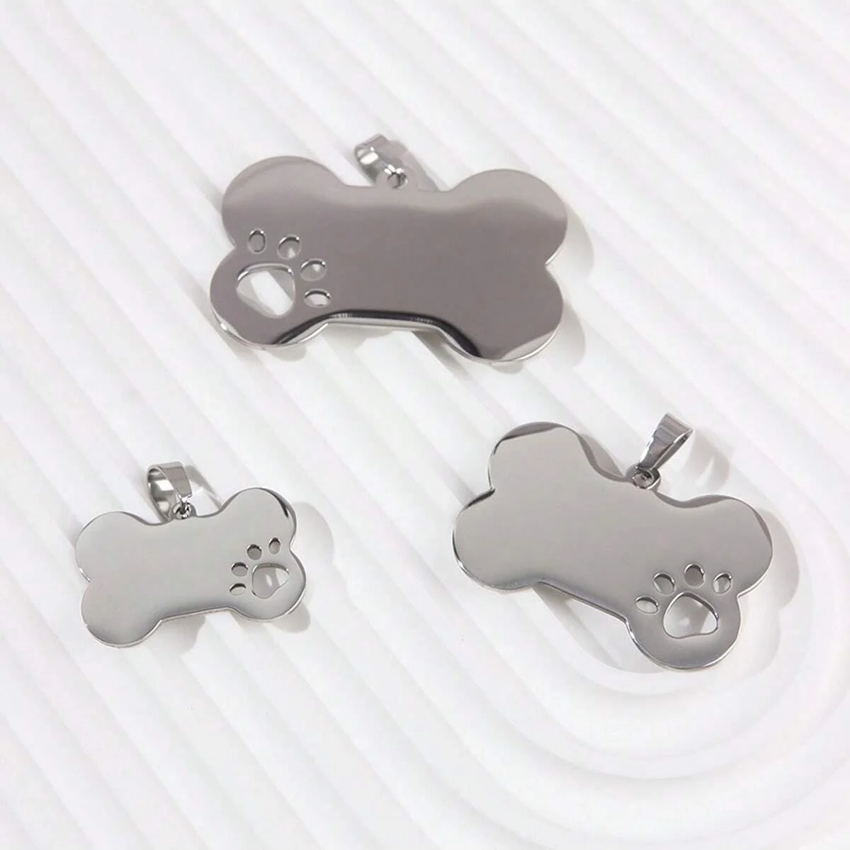 1pc-Personalized dog tags, dog bone shaped name labels, suitable for small dogs