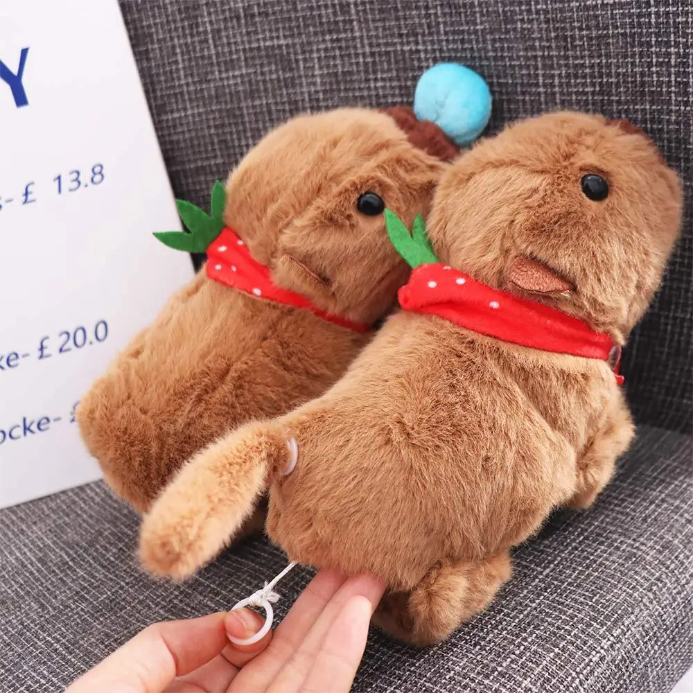 Bufanda Capybara Capybara Slap pulsera simulación muñeca de peluche suave pulsera Slap dibujos animados roedor muñeca estilo