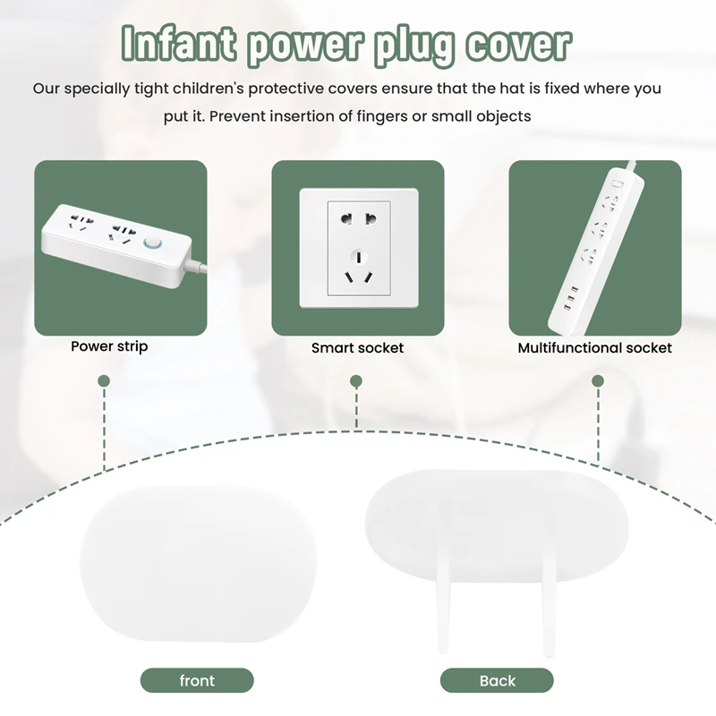 Tomada Plug Cover para Proteção do Bebê, Plug Cover, Plugue Elétrico, Prova, 40 Pcs