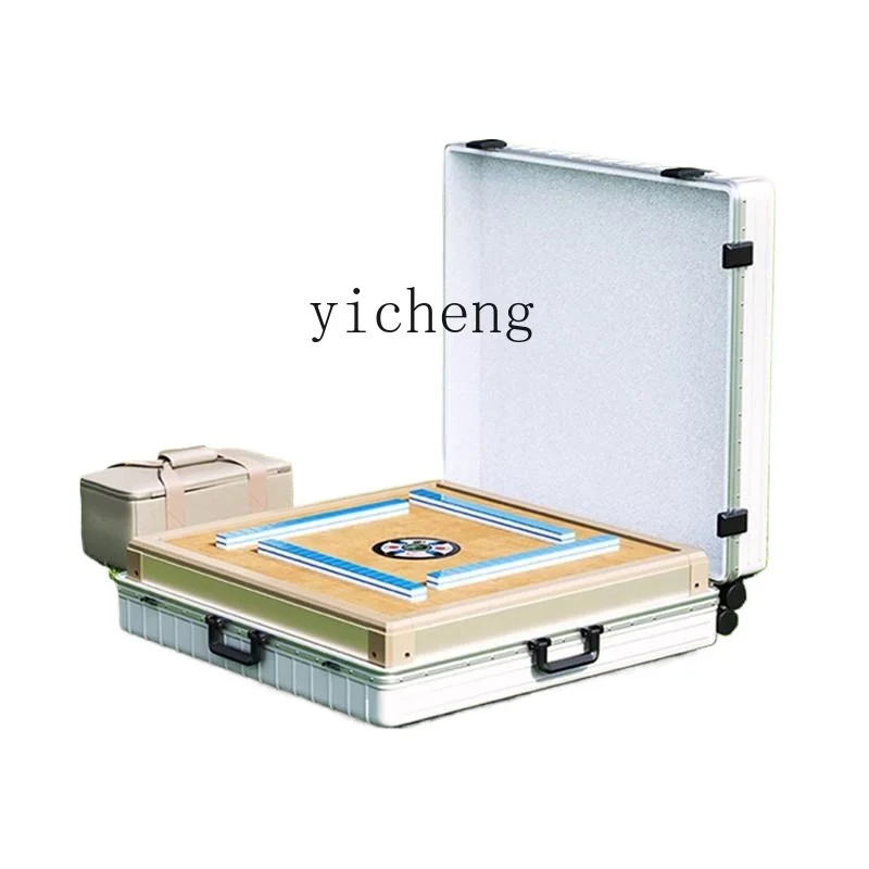 

zz outdoor camping automatic mahjong machine detachable portable picnic folding mahjong table household