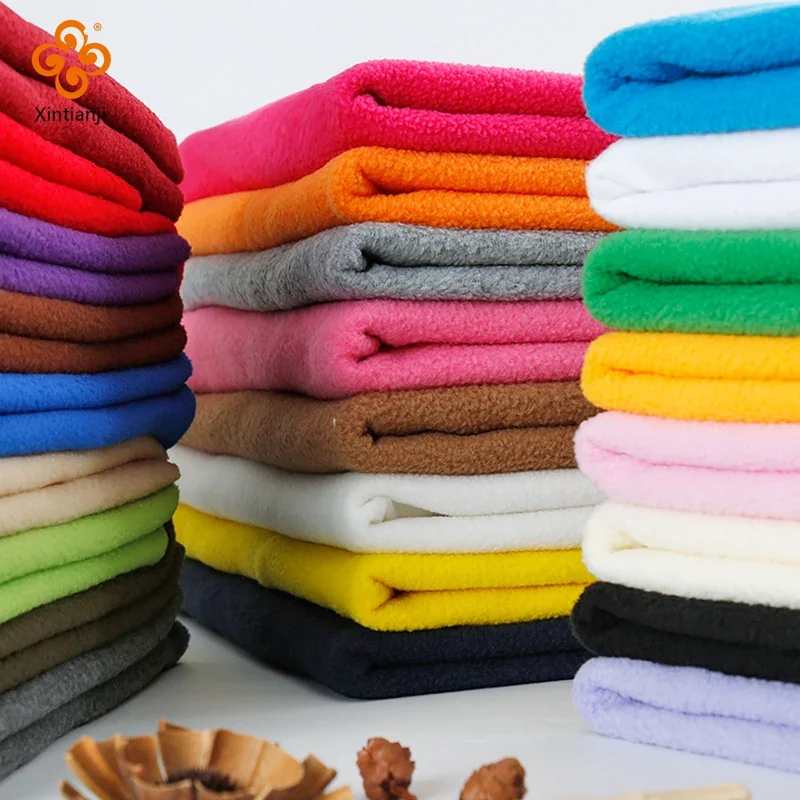 100X150cm Double Sided Fleece Fabric By The Meter Plush Doll Skin Cloth Coat Clothing Lining Winter Warming Fabric