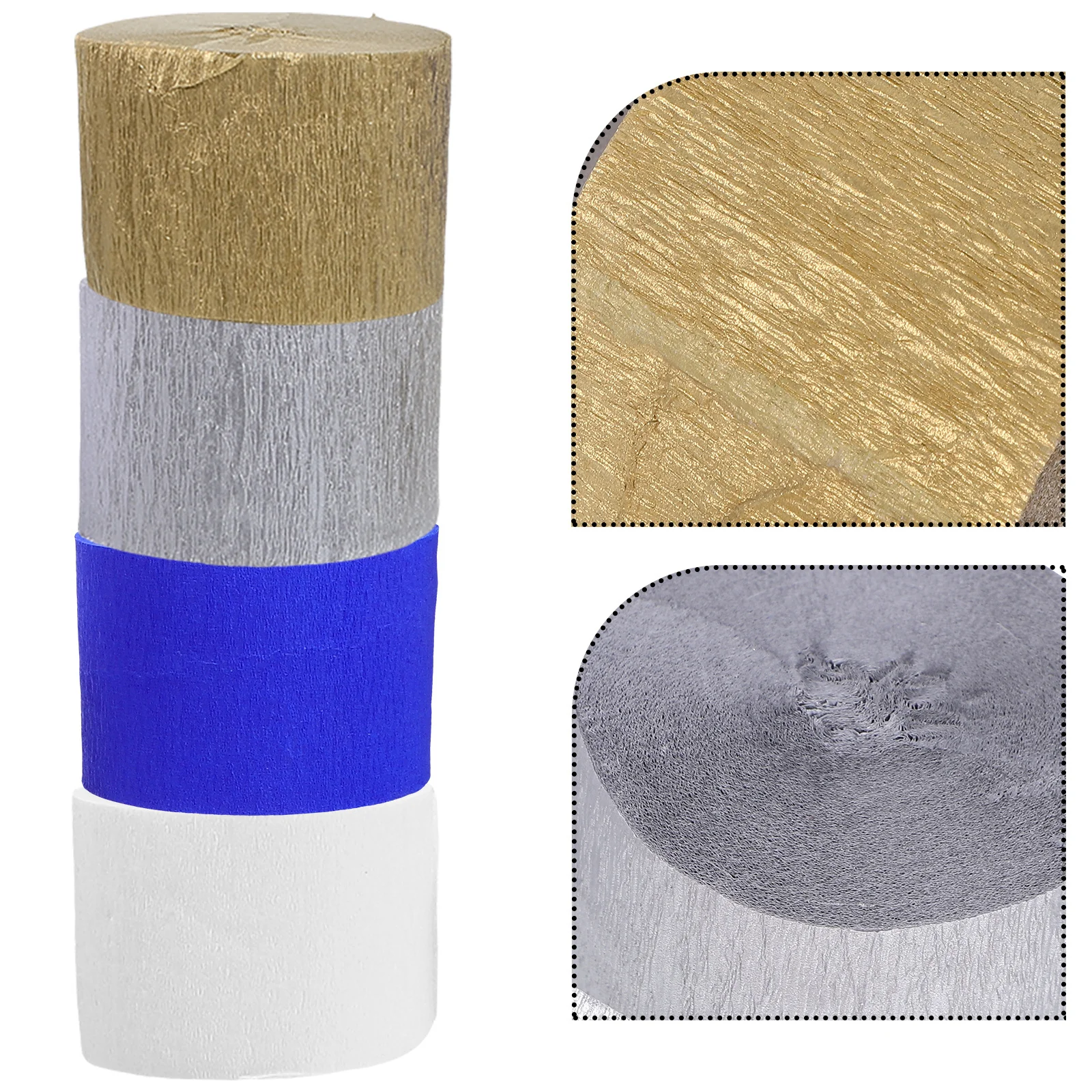 8Pcs Convenient Party Streamers Multi-Function Decorative Paper Ribbon Soft Color Romantic Birthday Wedding Celebration Props