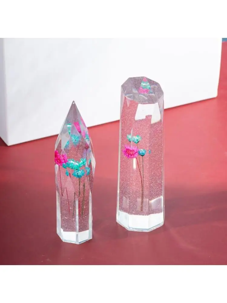 

Большая кристаллическая башня, форма из смолы, 2 размера, силиконовые формы с кристаллами для литья из смолы, сделай сам, форма