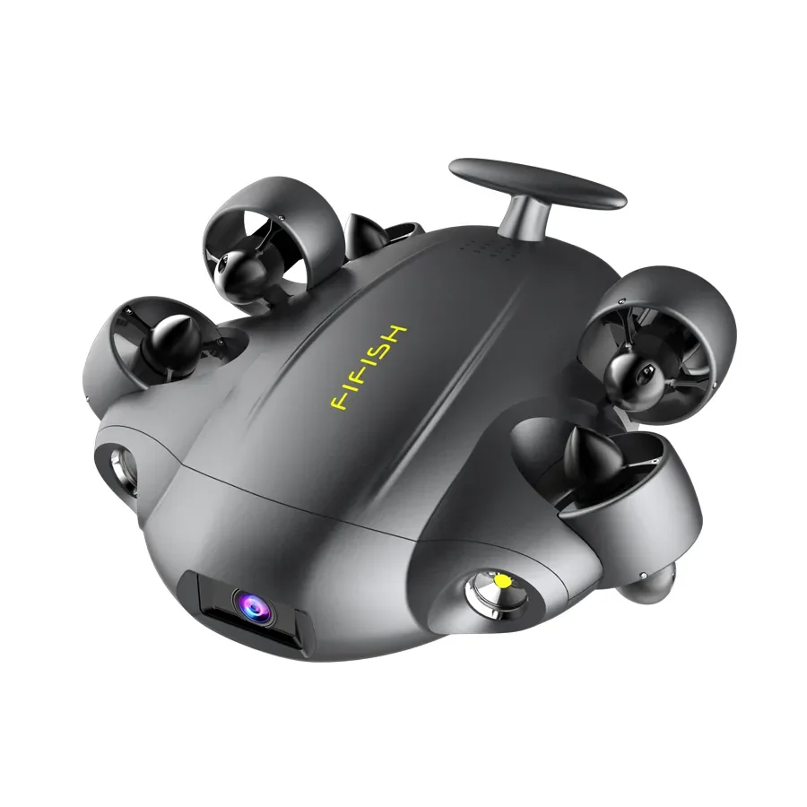 Fifish V6 Expert Underwater Drone With 100 Meters Cable V6E Six Thruster Diving Drone ROV 4K UHD VR Flight