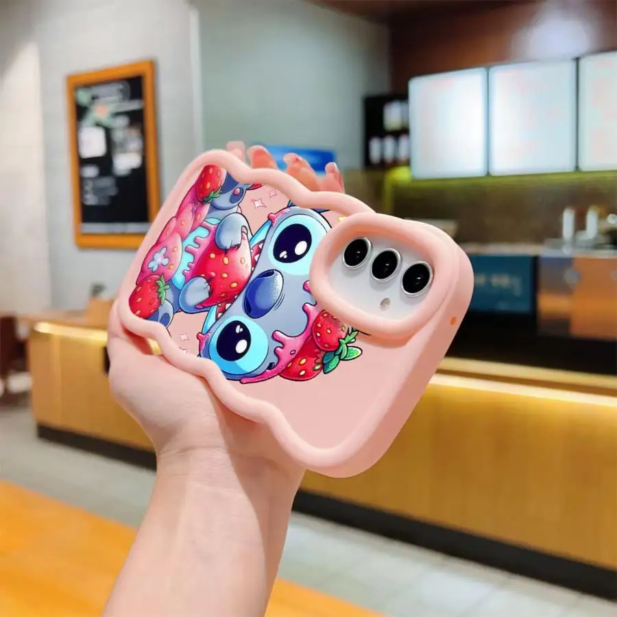 Disney Cute Stitch Custodia per Samsung Galaxy A54 A02 A06 A50 A51 A55 A56 A03 A73 A20 A04 A05 Morbido TPU