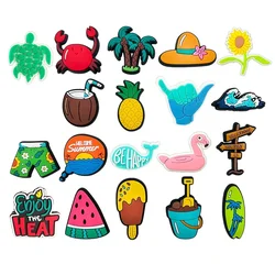 Beach Vacation Shoe Charms for Crocs Sandals Men Clogs Pins Women Badges Girls Jeans Kids Decorations Buckle Shoes Accessories