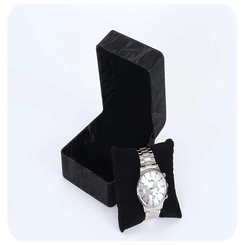 صندوق تخزين الساعات، صندوق تعبئة الساعات المحمول الأنيق، صندوق ساعة من جلد البولي يوريثان متعدد الاستخدامات لتخزين الإكسسوارات وتغليف المجوهرات