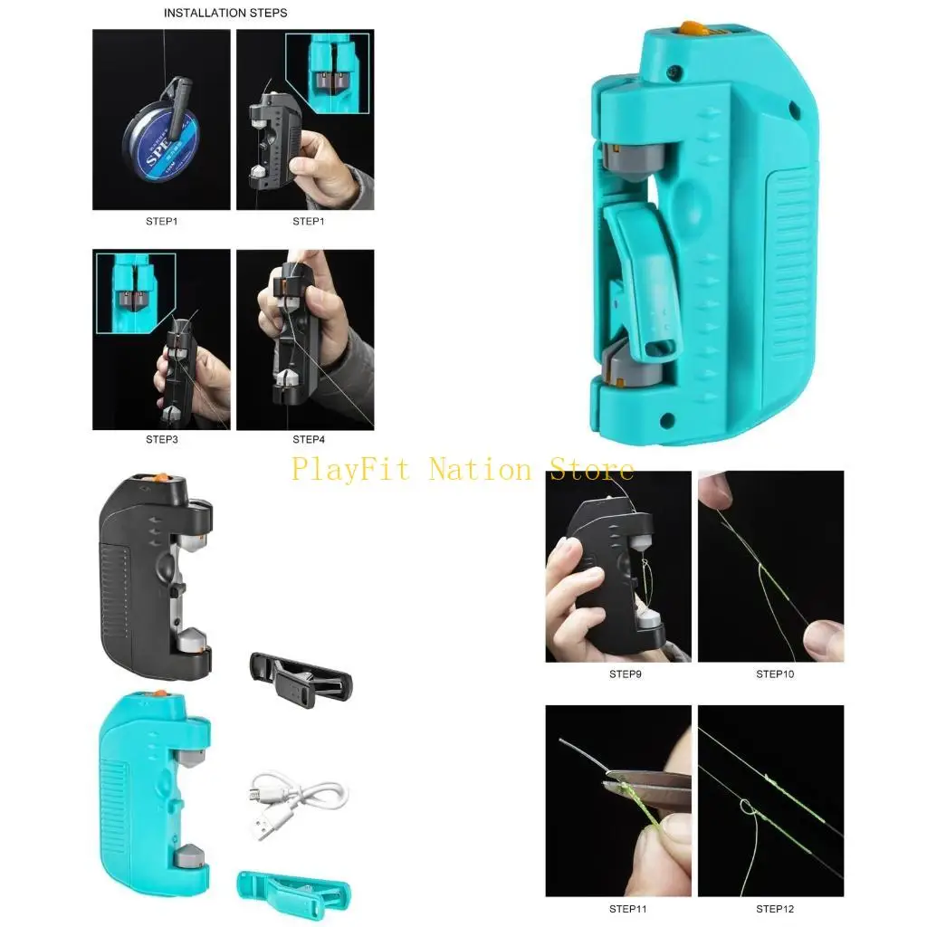 

242F Automatic Fishing Line Winder Assist Knotting Connector Accessory